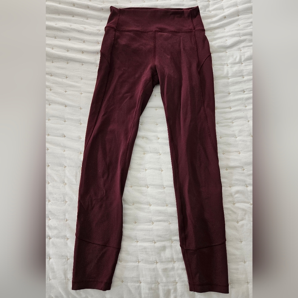 Lululemon Burgundy Leggings